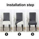 Chair Covers for Dining Room Set of 4 -Dining Room Chair Covers 4 Pack (Set of 4, Gray)
