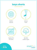 Simple Joys by Carter's Baby Boys' Toddler 2-Pack Flat Front Shorts