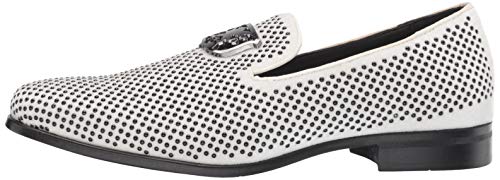 Men's Swagger Studded Ornament Slip-on Driving Style Loafer, Black