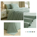 Full Size Sheet Sets Sage Green - 4 Piece Bed Sheets and Pillowcase Set for Full Bed