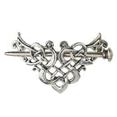 2 Pcs Silver Celtic Hair Slide Hairpins Hair Accessories Hair Clips, Creative Hair Barrette