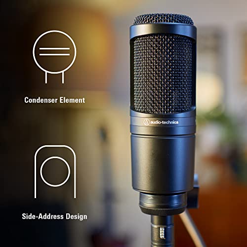 Cardioid Condenser Studio XLR Microphone, Ideal for Project/Home Studio Applications