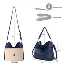 Large Crossbody Bags Ladies Shoulder Handbags Purse and Wallet Set