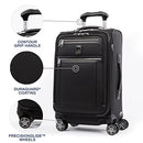 Platinum Elite Softside Expandable Luggage, 8 Wheel Spinner Suitcase, USB Port