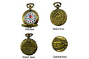 North American Railroad Approved, Railway Historical Train Steampunk Pocket Watch