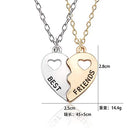 Best Friend Necklaces BFF Gifts for 2 Matching Heart Best Friends Forever Necklaces Set