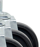 4-Inch Caster Roller Wheels for HCD Shelving Unit, Set of Four,Black