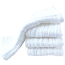 Muslin Burp Cloths 4 Pack Large 20" by 10" 100% Cotton 6 Layers Extra Absorbent and Soft