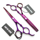 6.0 Inches Hair Cutting Scissors Set with Combs Lether Scissors Case,Hair cutting