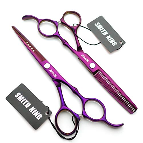 6.0 Inches Hair Cutting Scissors Set with Combs Lether Scissors Case,Hair cutting