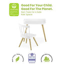 Kids' Desk & Chair Set-Greenguard Gold Certified-Ideal for Arts & Crafts, Snack Time, Studying