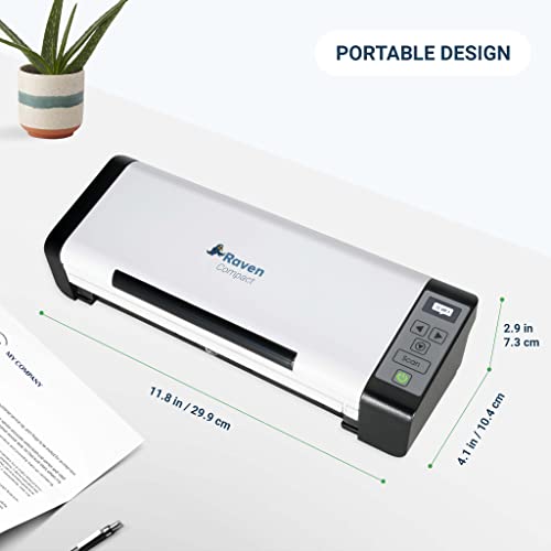 Raven Compact Document Scanner - Fast Duplex Scanning, Ideal for Home or Office, Scan