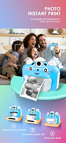 Mobile Toys Instant Printing Camera for Kids with Color Pens- Kids Selfie Camera
