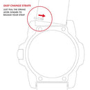 Replacement Band/Rubber Strap for Navy Seals Series 3050-23 mm Black
