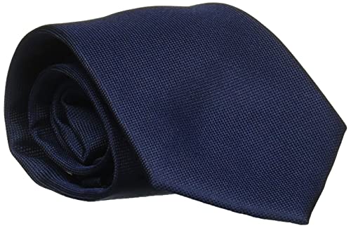 Calvin Klein Men's Silver Spun Solid Tie, Navy