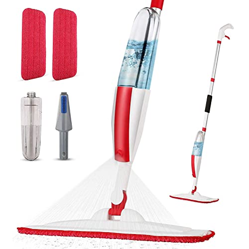 Mops for Floor Cleaning Wet Spray Mop with a Refillable Spray Bottle