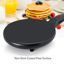 Electric Griddle Crepe Maker - Pan Style Hot Plate Cooktop with ON/OFF Switch