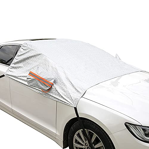 Universal Fit Windshield Sun Shade for Cars, Compact and Mid-Size SUVs, Anti-Theft