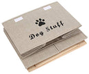 Large Dog Toys Storage Box Canvas Storage Basket Bin Organizer with Lid