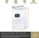 Extra Large Food Storage Containers with Lids Airtight (6.5L|220 Oz|Set of 2)