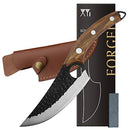 FULL TANG 6 Inch Stainless Steel Boning Knife Chef Fishing Knives Carry Leather