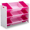 MySize 9 Bin Plastic Toy Organizer, Bianca White