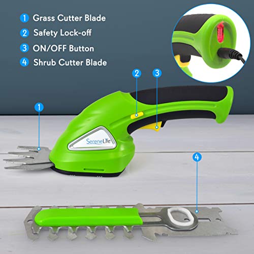 Battery Grass Cutter, Grass Clippers Cordless, Trimmer Cutter, Handheld Trimmer