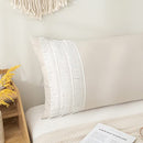 Boho Body Pillow Cover of 1, Boho Decorative Pillow for Bed with Pocket Closure Beige
