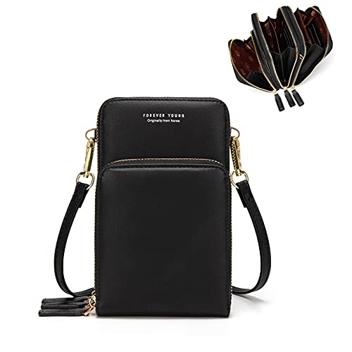 Crossbody Cell Phone Purse for Women, Shoulder Handbag Wallet with Credit Card