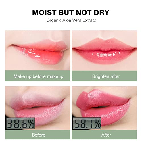 99% Aloe Vera Moisturizing Lipstick Lip Balm Lines Desalinating Nature Health Tasteless 10g