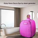 Portable Steam Sauna, Foldable Sauna Spa for Home with Remote Control and Folding Chair