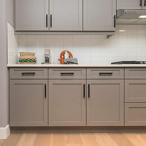 30 Pack | 5 Inch Cabinet Pulls Matte Black Stainless Steel Kitchen Drawer Pulls Cabinet