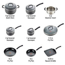 Ultimate Hard Anodized Nonstick 14 Piece Cookware Set, Dishwasher Safe Pots Set