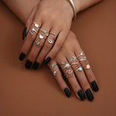 Boho Retro Stackable Rings Sets for Teens Girls Women