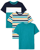 The Children's Place Short Sleeve Fashion Top T Shirt, North Beach-3 Pack, Small US