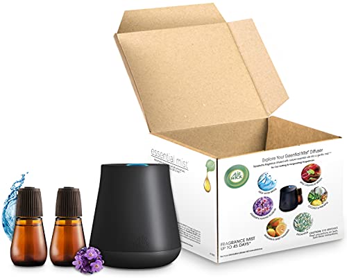 Essential Mist Starter Kit (Diffuser + 2 Refills), Lavender and Almond Blossom