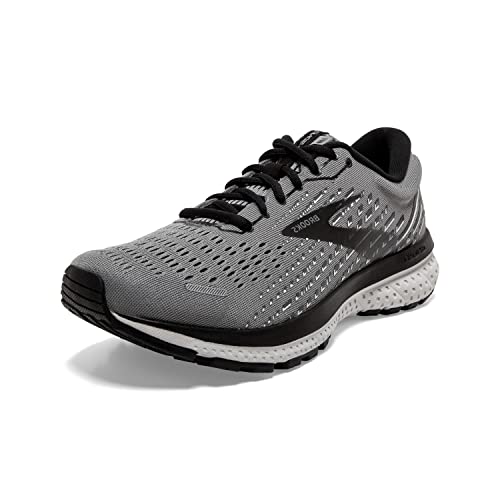 Brooks Men's Ghost 13, Primer Grey/Pearl/Black, 10.5 Medium