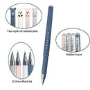 12 PCS Erasable Pens Rollerball Pens, Cute Pens with Cartoon Design