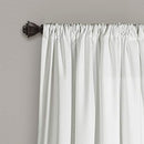 White Allison Ruffle Curtains-Window Panel Drapes Set 84" x 40", 84 in L