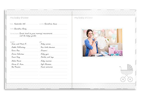 First 5 Years Chevron Baby Memory Book, Clean-Touch Baby Safe Ink Pad for Baby’s