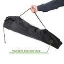 Folding Table with Insulated Cooler, Food Basket, and Travel Bag - Black
