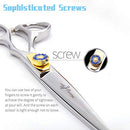 Hair Cutting Scissors Set,MASTER GO Professional Stainless Steel, 8 Pcs