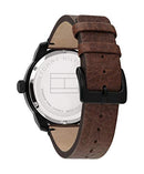 Men's Quartz Watch with Leather Calfskin Strap, Brown, 20 (Model: 1791383)