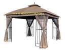 APEX GARDEN Universal 10' x 10' Gazebo Replacement Mosquito Netting (Tan)