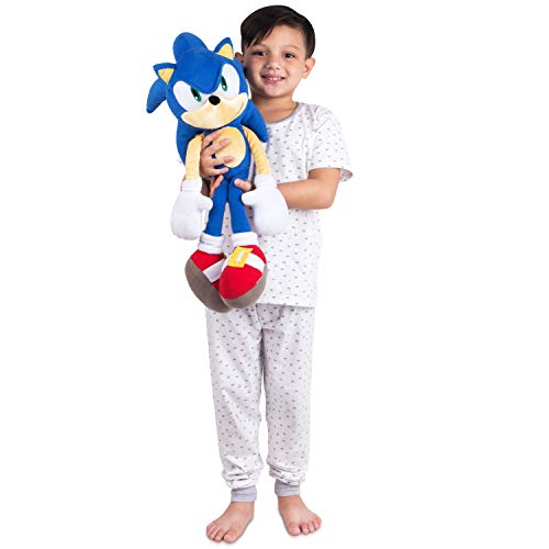 Franco Kids Bedding Super Soft Plush Cuddle Pillow Buddy, One Size, Sonic The Hedgehog