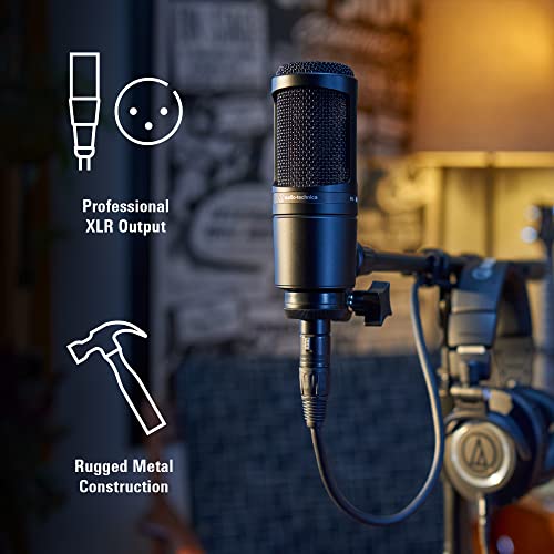 Cardioid Condenser Studio XLR Microphone, Ideal for Project/Home Studio Applications