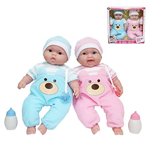 Twins 13" Realistic Soft Body Baby Dolls Twins Gift Set | Ages 2+