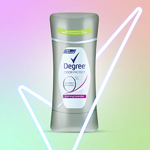 Degree 0% Aluminum Free Deodorant 48H Odor Protection Calming Lavender Deodorant