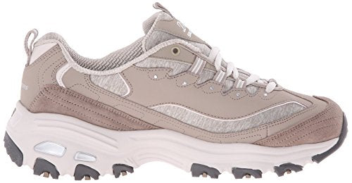 womens D'LITES ME TIME WIDE Memory Foam Lace-up Sneaker,Taupe,9.5 W US