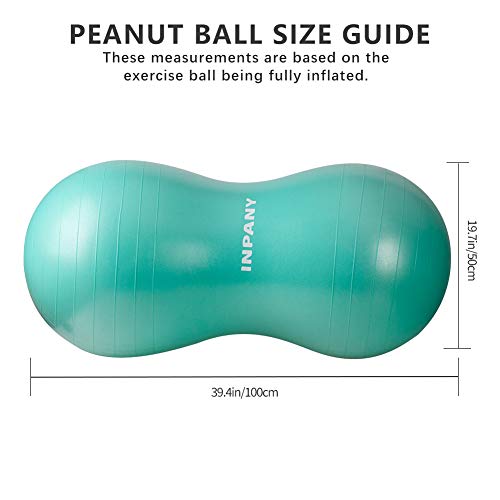 Peanut Ball - Anti Burst Exercise Ball for Labor Birthing, Physical Therapy for Kids, Core Strength